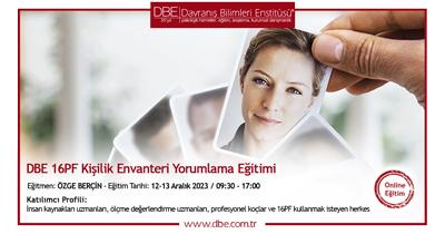 16PF Kişilik Envanteri Yorumlama Eğitimi - Online - Aralık 2023