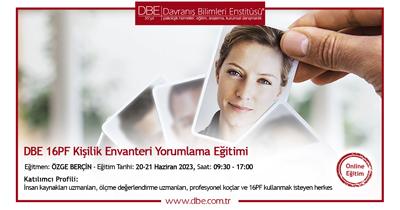 16PF Kişilik Envanteri Yorumlama Eğitimi - Online - Haziran 2023