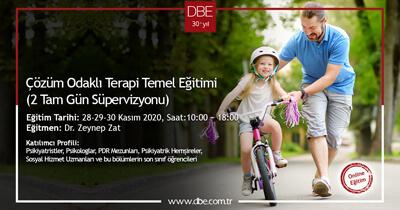 Çözüm Odaklı Terapi Temel Eğitimi ve 2 Tam Gün Süpervizyonu