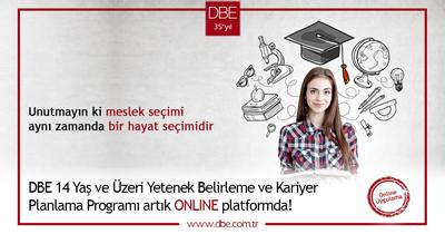 DBE 14 Yaş ve Üzeri Yetenek Belirleme ve Kariyer Planlama Programı artık ONLINE platformda!