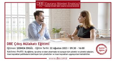 DBE Çıkış Mülakatı Eğitimi