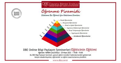 DBE Online Bilgi Paylaşım Seminerleri Eğiticinin Eğitimi