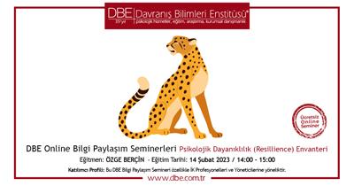 DBE ONLINE BİLGİ PAYLAŞIM SEMİNERLERİ Psikolojik Dayanıklılık (Resillience) Envanteri