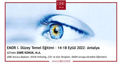EMDR I. DÜZEY TEMEL EĞİTİMİ EYLÜL 2022 ANTALYA
