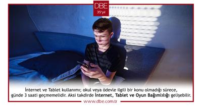 İnternet, Tablet ve Oyun Bağımlılığı