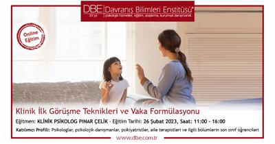 Klinik İlk Görüşme Teknikleri ve Vaka Formülasyonu