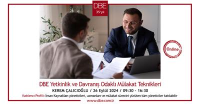 Yetkinlik ve Davranış Odaklı Mülakat Teknikleri Eğitimi - Eylül 2024
