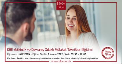 Yetkinlik ve Davranış Odaklı Mülakat Teknikleri Eğitimi - Kasım 2022
