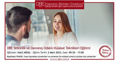 Yetkinlik ve Davranış Odaklı Mülakat Teknikleri Eğitimi - Mart 2023