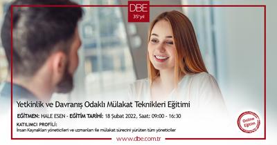Yetkinlik ve Davranış Odaklı Mülakat Teknikleri Eğitimi - Online - Şubat 2022