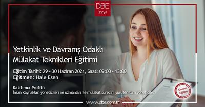 Yetkinlik ve Davranış Odaklı Mülakat Teknikleri Eğitimi - Temmuz