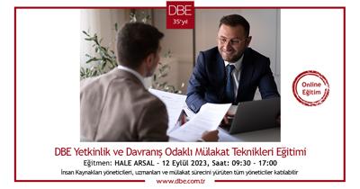 Yetkinlik ve Davranış Odaklı Mülakat Teknikleri Eğitimi